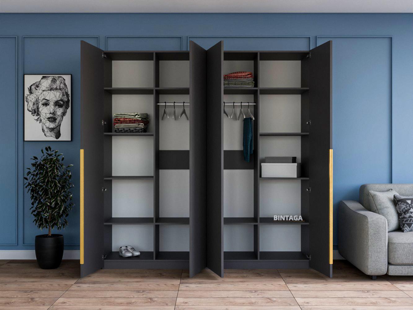 Пакс Мускен 4 grey ИКЕА (IKEA) изображение товара