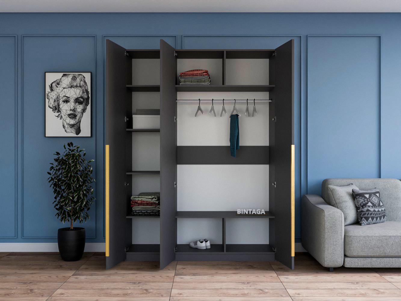 Пакс Мускен 2 grey ИКЕА (IKEA) изображение товара